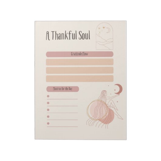 Ein dankbares Soul-Notepad Notizblock (Rotiert)