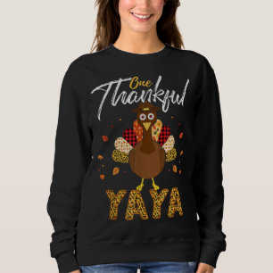 Ein dankbares YAYA Oma Türkei Erntedank Fami Sweatshirt