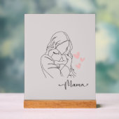 Ein danke an alle mamas acrylschild (Neutral)