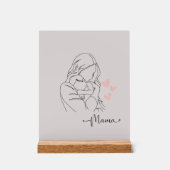 Ein danke an alle mamas acrylschild (Vorderseite)