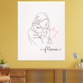 Ein danke an alle mamas leinwanddruck (Insitu (Wohnzimmer))