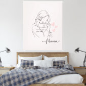 Ein danke an alle mamas leinwanddruck (Insitu (Schlafzimmer))