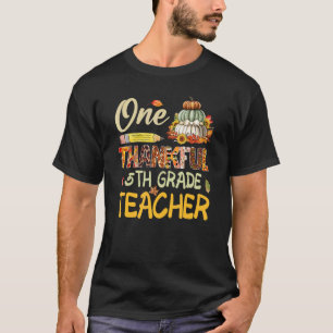 Ein dankenswerter 5. Lehrer Pumpkin Fall Danke T-Shirt