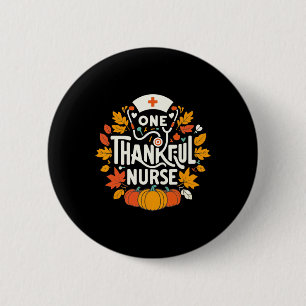 Ein dankenswerter Nurse Türkei Erntedank Scrub Top Button