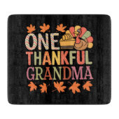 Ein dankenswerter Oma Nana Türkei Erntedank Day Schneidebrett (Vorderseite)