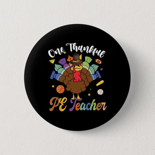Ein dankenswerter Pe Teacher Türkei glücklich Dank Button (Vorderseite)