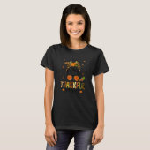 Ein dankenswerter Sassy Leopard Messy Bun Danke T-Shirt (Vorne ganz)