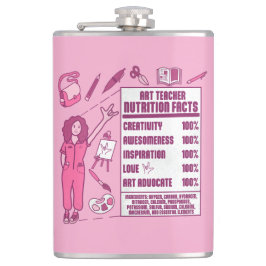 Ein Dankeschön an Kunstlehrer - Perfektes Geschenk Flachmann