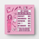 Ein Dankeschön an Kunstlehrer - Perfektes Geschenk Fotoplatte (Vorderseite)