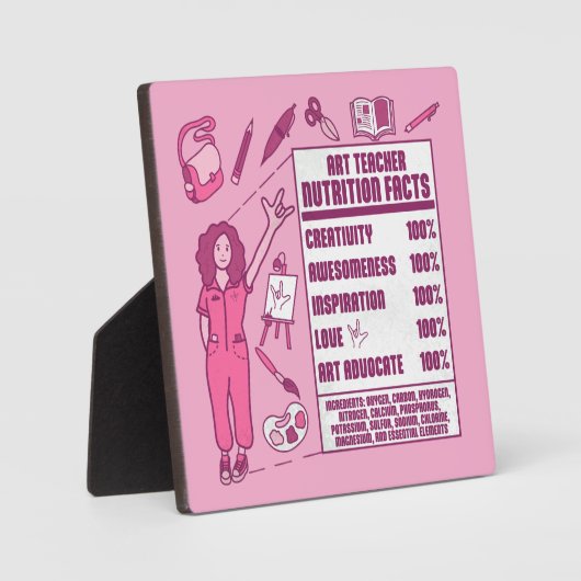 Ein Dankeschön an Kunstlehrer - Perfektes Geschenk Fotoplatte (Vorderseite)