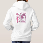 Ein Dankeschön an Kunstlehrer - Perfektes Geschenk Hoodie (Rückseite)