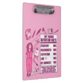 Ein Dankeschön an Kunstlehrer - Perfektes Geschenk Klemmbrett (Rechts)