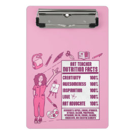 Ein Dankeschön an Kunstlehrer - Perfektes Geschenk Mini Klemmbrett