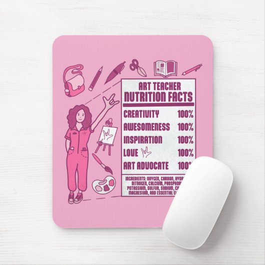 Ein Dankeschön an Kunstlehrer - Perfektes Geschenk Mousepad (Mit Mouse)
