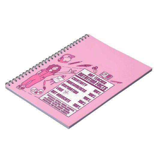 Ein Dankeschön an Kunstlehrer - Perfektes Geschenk Notizblock (Linke Seite)