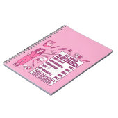 Ein Dankeschön an Kunstlehrer - Perfektes Geschenk Notizblock (Linke Seite)