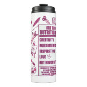 Ein Dankeschön an Kunstlehrer - Perfektes Geschenk Thermosbecher (Vorderseite)