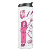 Ein Dankeschön an Kunstlehrer - Perfektes Geschenk Thermosbecher (Nach links gedreht)