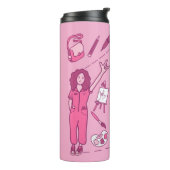 Ein Dankeschön an Kunstlehrer - Perfektes Geschenk Thermosbecher (Nach links gedreht)