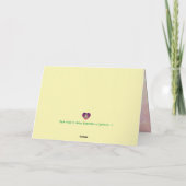 Ein Dankeswort Dankeskarte (Rückseite)