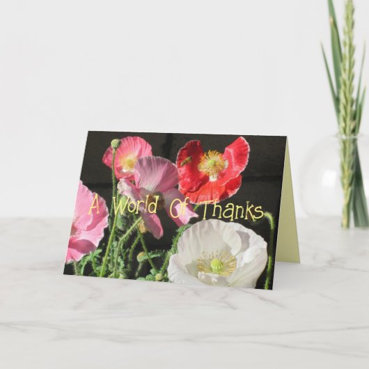 Ein Dankeswort Dankeskarte (Vorderseite)