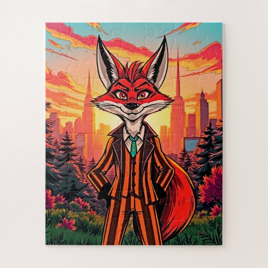 Ein Dapper-Fuchs für Kinder Puzzle (Vertikal)