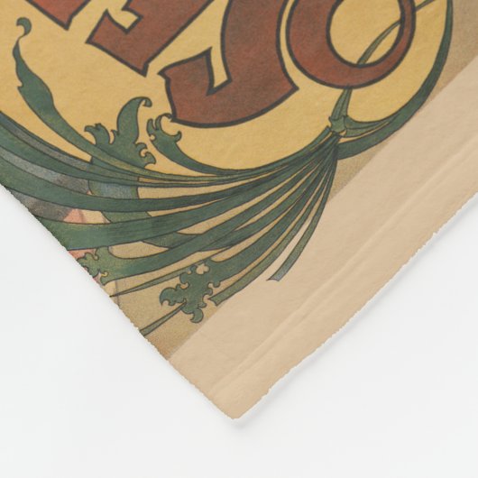 Ein Darstellender Zebu und Pfau mit Clowntrainer Fleecedecke (Ecke)