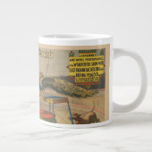 Ein Darstellender Zebu und Pfau mit Clowntrainer Jumbo-Tasse (Rechts)