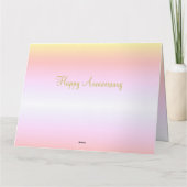 Ein Datum zum Feiern der glücklichen Jubiläumskart Karte (Rückseite)