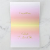 Ein Datum zum Feiern der glücklichen Jubiläumskart Karte (Innenseite)