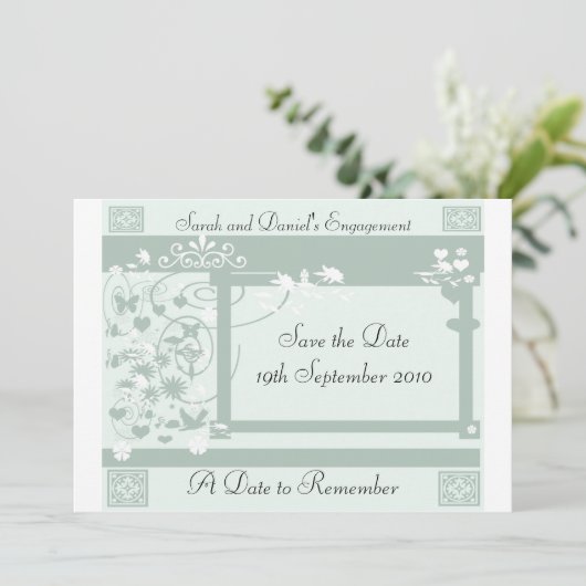 Ein Datum zur Erinnerung Save The Date (Stehend Vorderseite)