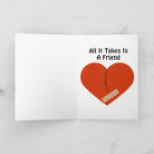 EIN DEFEKTES HERZ KANN AUSBESSERN KARTE (Innenseite)