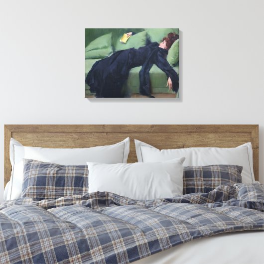 Ein dekadentes Mädchen - Ramon Casas Leinwanddruck (Insitu (Schlafzimmer))