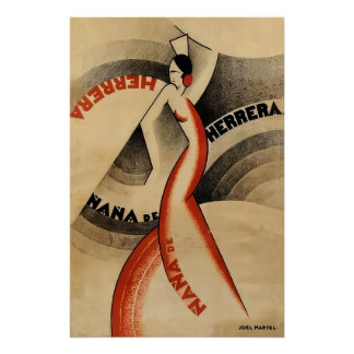 Ein Deko-Poster eines Flamenco-Tänzers Poster