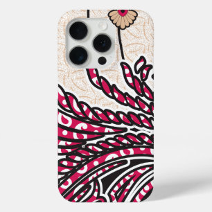 Ein dekoratives Paisley-Design mit lebendigem Rot Case-Mate iPhone Hülle