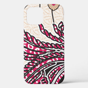 Ein dekoratives Paisley-Design mit lebendigem Rot Case-Mate iPhone Hülle