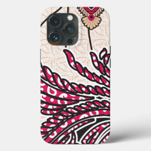 Ein dekoratives Paisley-Design mit lebendigem Rot Case-Mate iPhone Hülle