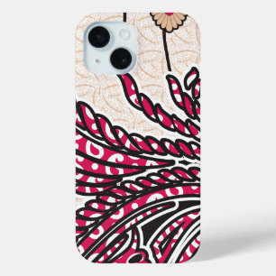 Ein dekoratives Paisley-Design mit lebendigem Rot Case-Mate iPhone Hülle