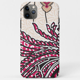 Ein dekoratives Paisley-Design mit lebendigem Rot Case-Mate iPhone Hülle