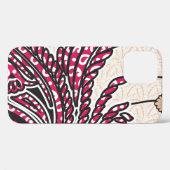 Ein dekoratives Paisley-Design mit lebhaftem Rot u Case-Mate iPhone Hülle (Rückseite (Horizontal))