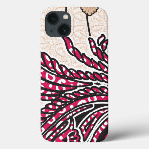 Ein dekoratives Paisley-Design mit lebhaftem Rot u Case-Mate iPhone Hülle
