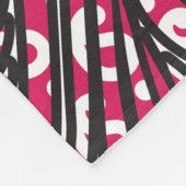 Ein dekoratives Paisley-Design mit lebhaftem Rot u Fleecedecke (Ecke)