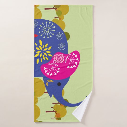 Ein dekorierter Elefant Badhandtuch Set (Badehandtuch)