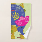 Ein dekorierter Elefant Badhandtuch Set (Handtuch)