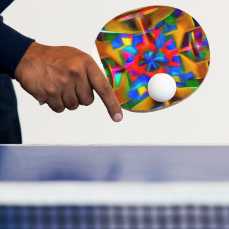 Ein dekoriertes Ping-Pong-Schläger Tischtennis Schläger