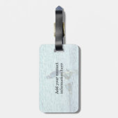 Ein Denker Gepäckanhänger (Rückseite vertikal)