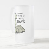 Ein der jene Tagesniedlichen Schildkröte Mattglas Bierglas (Vorderseite Links)