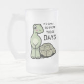 Ein der jene Tagesniedlichen Schildkröte Mattglas Bierglas (Links)