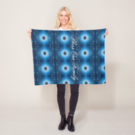Ein Designer Blue Fleece Blanket