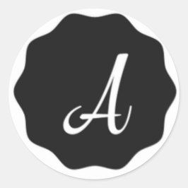Ein Designlogo für Buchstabe A Runder Aufkleber